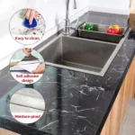 self-adhesive-black-marble-sheet-sticker-for-kitchen-cupboard-wall-anti-oil-and-heat-resistant-wallpaper-60200 – 5