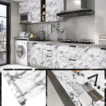 self-adhesive-black-marble-sheet-sticker-for-kitchen-cupboard-wall-anti-oil-and-heat-resistant-wallpaper-60200 – 5