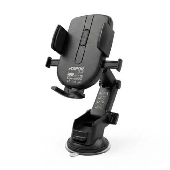 ASPOR A570 Car Phone Holder 360° Rotatable Suction Mount