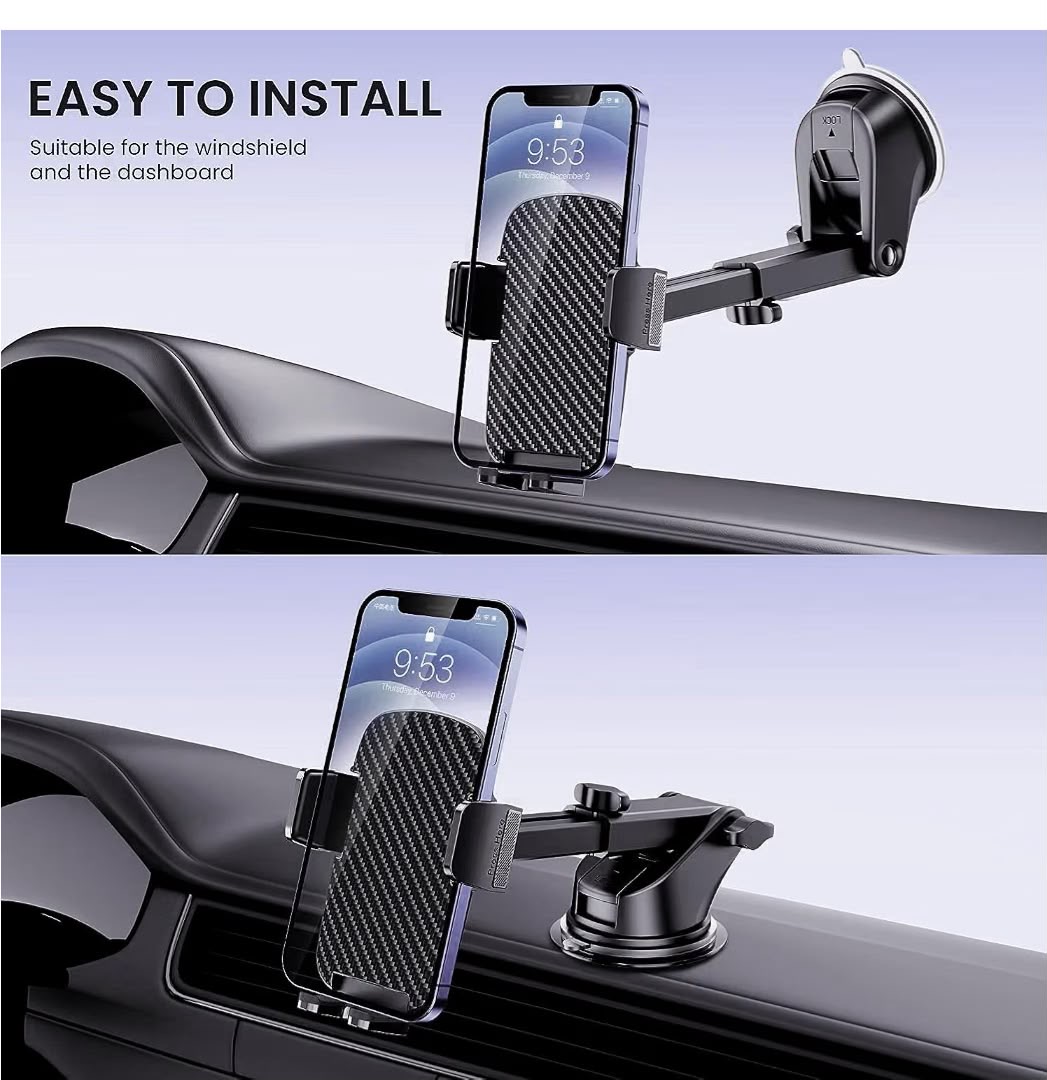 ASPOR A570 Car Phone Holder ASPOR A570 Car Phone Holder 360° Rotatable Suction Mount