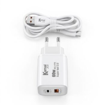 Kamal 60W Turbo Fast Charger with QC PD Type-C Cable