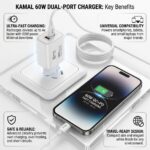 Kamal 60W Turbo Charger with Type-C Cable